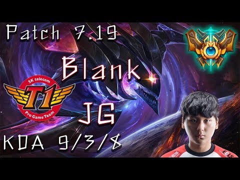SKT T 1 Blank Kha zix Vs Jarvan IV  Patch 7.19 KDA 9/3/8