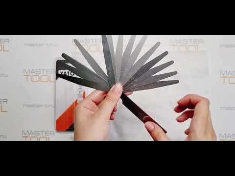 Щуп измерительный YATO (YT-7220) 100x10 мм, 17 лепестков, 0,02-1 мм