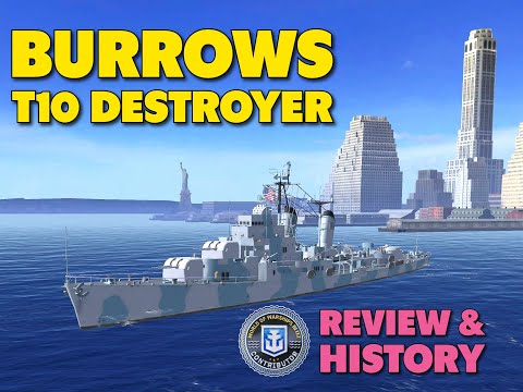 Tier 10 Burrows Destroyer | World of Warships Blitz