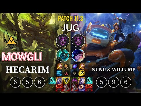 VIT Mowgli Hecarim vs Nunu & Willump Jungle - KR Patch 11.3
