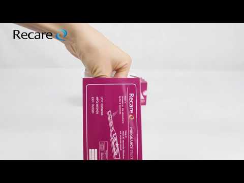 Recare super clear medical one step easy quick precise pen hcg pregnancy test midstream display.