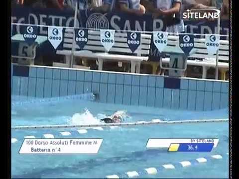 Serie 4 dei 100 Dorso  Assoluti Femmine Master - 12 MEMORIAL ANDREA BETTIOL