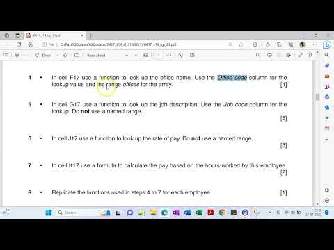 IGCSE ICT May/June 2019 Paper 3- QP 31