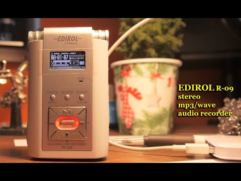 EDIROL R-09 MP3/WAV-Recorder-Test mit SD-Karte hoher Kapazität
