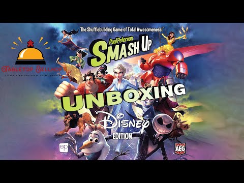 Smash Up Disney Edition Unboxing, Check out this new standalone Smash Up set featuring Disney movies