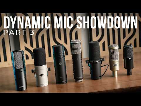 Dynamic Microphone Comparison: Part 3 (Shure, RODE, Heil Sound, Aston, Audix, Universal Audio)