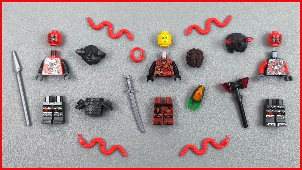 LEGO Ninjago KAI vs VERMILLION Minifigures