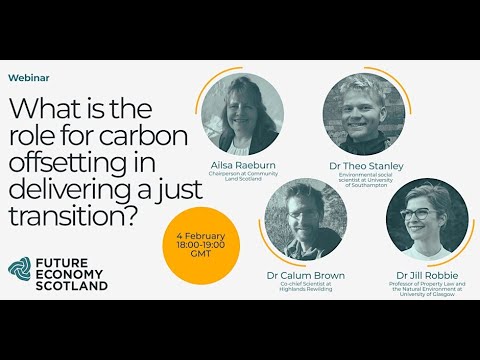 Webinar: What is the role of carbon offsetting in delivering a just transition?