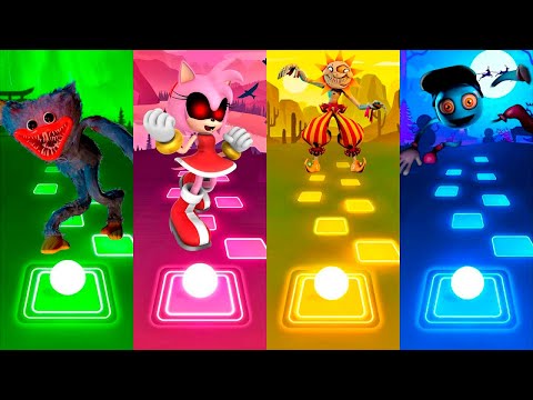 Chicken Song Vs Crazy Frog Vs Pikachu Vs Alien Dance | Tiles Hop