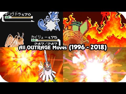 Evolution of Pokémon Moves - OUTRAGE (1996 - 2018)