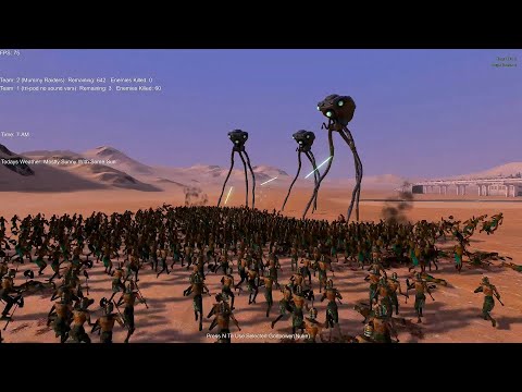 Tripods vs Mummies (x2 rounds) battle 096 in Ultimate Epic Battle Simulator