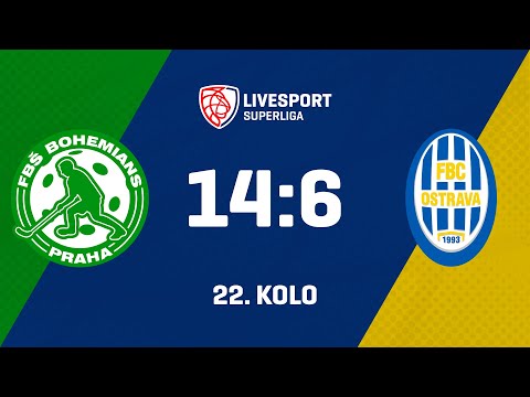 22. kolo | FbŠ Bohemians - FBC ČPP Bystroň Group Ostrava 14:6