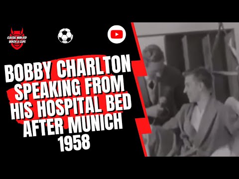 Bobby Charlton Speaking from his Hospital Bed after Munich Disaster 1958