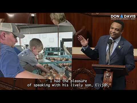 Congressman Don Davis Honors Frank Scott, Young Farmer of the Year