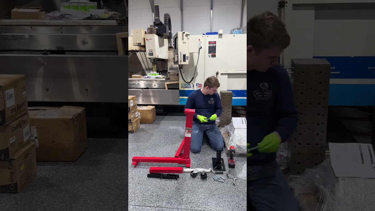 Bolts tightening, frame together, wheels on, and it’s ready to roll#mechanic #timelapse #diy