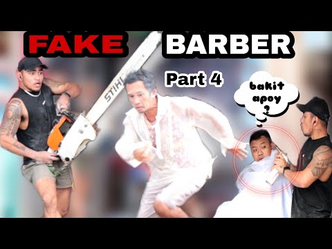 FAKE BARBER PART 4 "PUBLIC PRANK" | Tumakbo lahat😂