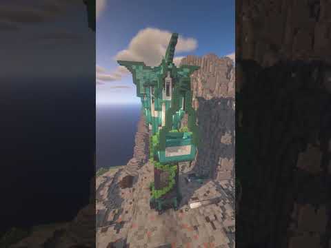 Falcno - Transformation pillager outpost to wizard tower Timelapse #shorts #minecraft