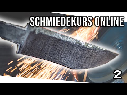 Klingenschliff am Bandschleifer: Tipps und Tricks  Schmiedekurs Online #2