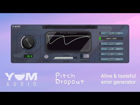 DTM・DAW YUM AUDIO LOFI-PITCH DROPOUT Yum Audio LoFi Pitch Dropout Pitch Imperfection Generator Plug-in