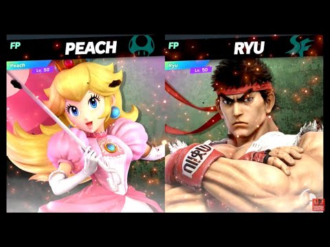 Super Smash Bros Ultimate Amiibo Fights – Peach vs the World #61 Peach vs Ryu