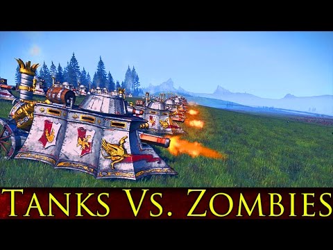 78 STEAM TANKS VS. 12,500 ZOMBIES - TOTAL WAR WARHAMMER GAMEPLAY