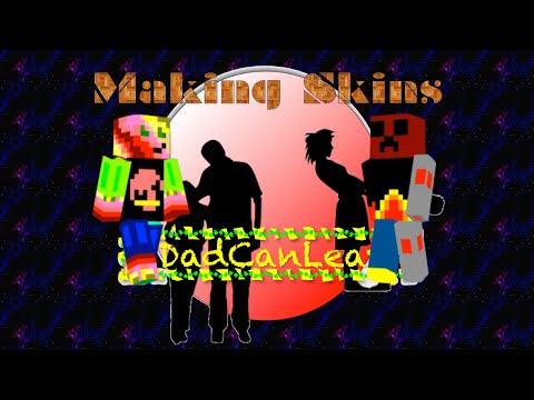 NJandDad Videos - Minecraft Tutorial for Beginners - Making Skins - All new Minecraft Skin - Parents play too!