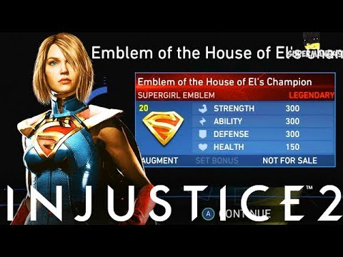 I Got The Supergirl LEGENDARY GEAR! - Injustice 2 "Supergirl" Legendary Gear Gameplay