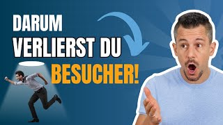 Die Startseite entscheidet, ob dein Besucher bleibt! 😱