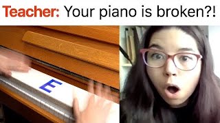 I tuned my entire piano to E then took lessons