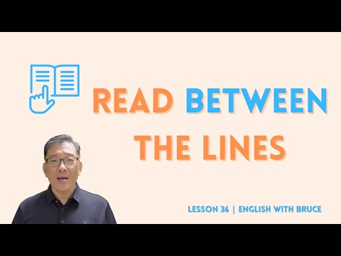 LESSON 36: Read between the lines | English with Bruce