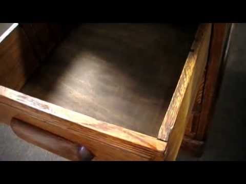 Attractive Large Restored English Solid Oak 16 Drawer Partners Desk -  c.1920's