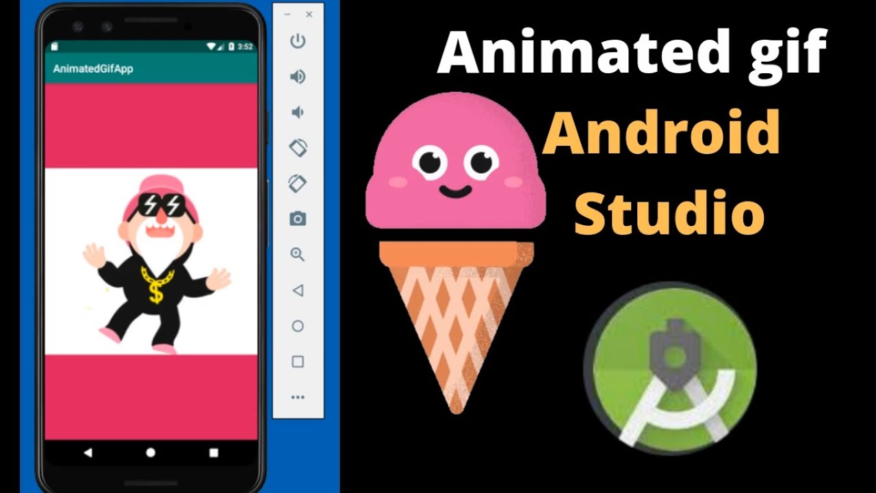 How to add animated gif in android studio