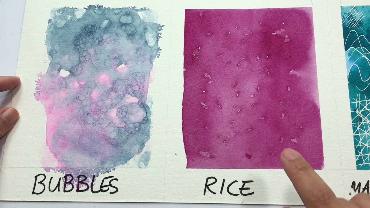 watercolor painting techniques using household items by dr oto kano