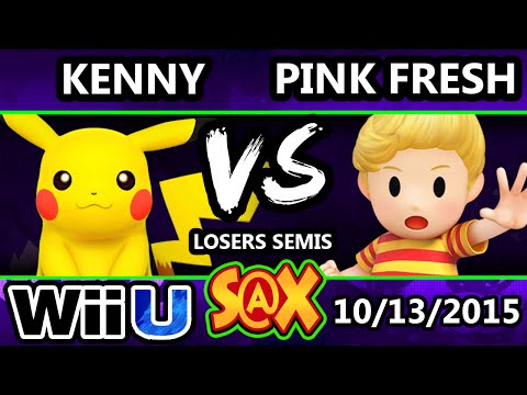 S@X 119 - Pink Fresh (Lucas) Vs. Kenny (Pikachu) SSB4 Loser Semis - Smash Wii U - Smash 4
