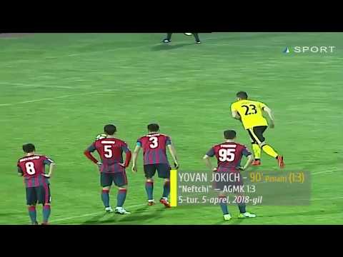 Superliga, 5-tur. Neftchi – AGMK 1:3. Yovan Jokich goli (05.04.2018)