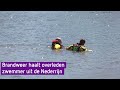 Brandweer haalt overleden zwemmer uit de Nederrijn