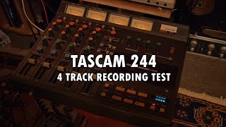 Video thumbnail for Tascam Portastudio 244  - 4 track recording test by Jake