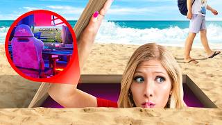 I Built a Secret Gaming Room to Hide from my Friends!