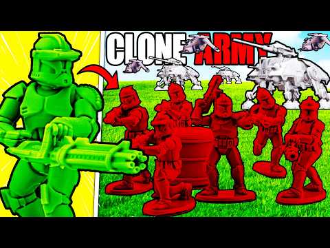 I built an Army Men CLONE TROOPER Army...