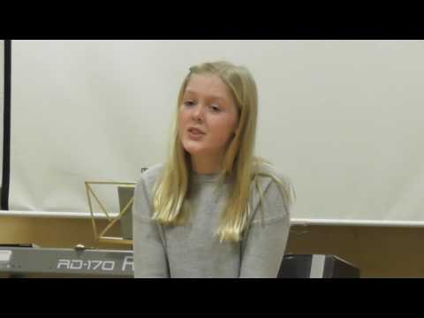 Musikalfabrikkens vokalgruppe øver