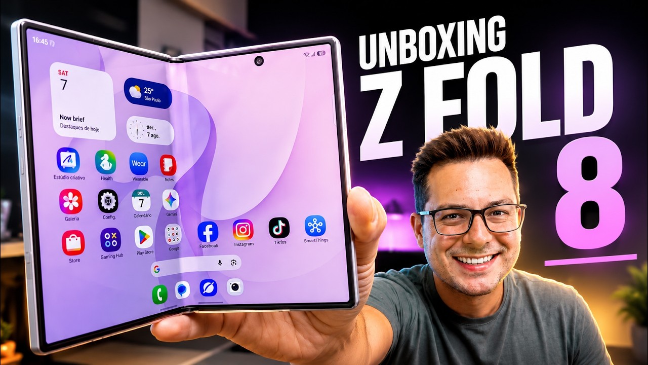 Galaxy Z Fold 8: A Samsung MUDOU TUDO!