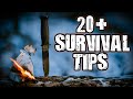 20+ Wilderness Survival Tips and Bushcraft Self Reliance Skills
