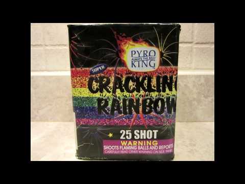 Super crackling rainbow Pyro King fireworks 25 Shots
