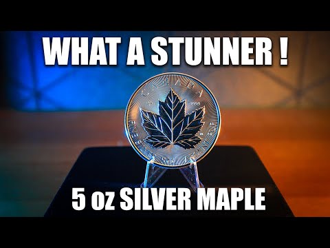 13. This 5oz #Silver Coin is Stunning! - The New Canadian Maple 5oz coin #bullion #silverstacking