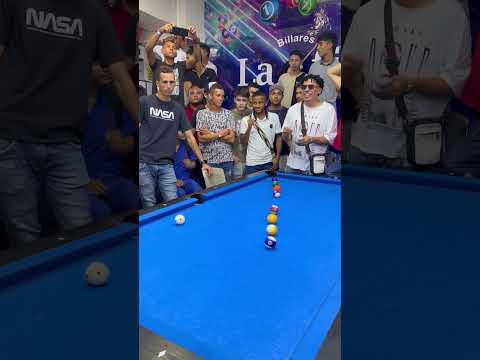 Tres retos en el billar 🎱 con arete de Colombia 🇨🇴 #billar #pool #deportes #pool