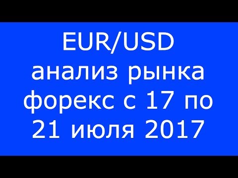 EUR/USD - Еженедельный Анализ Рынка #Форекс c 17 по 21.07.2017. Анализ Форекс.
