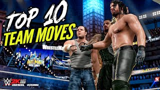 WWE 2K15 TOP 10 TAG TEAM MOVES! | WWE 2K16 Countdown