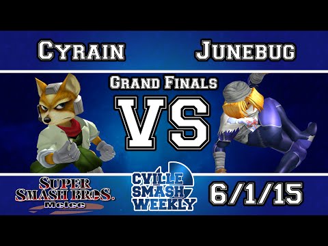 Cville Smash - Cyrain (Fox) Vs LS | VGz | Junebug (Sheik) - Grand Finals - Melee