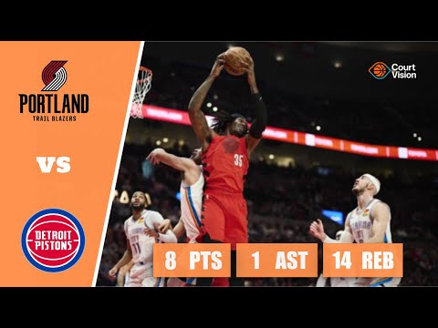 Robert Williams III - 8 Points, 5 Blocks, 14 Rebounds vs Pistons - 2025-26 Regular Season