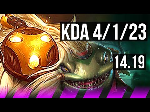 BARD & Kai'Sa vs TAHM KENCH & Jinx (SUP) | 4/1/23 | NA Master | 14.19